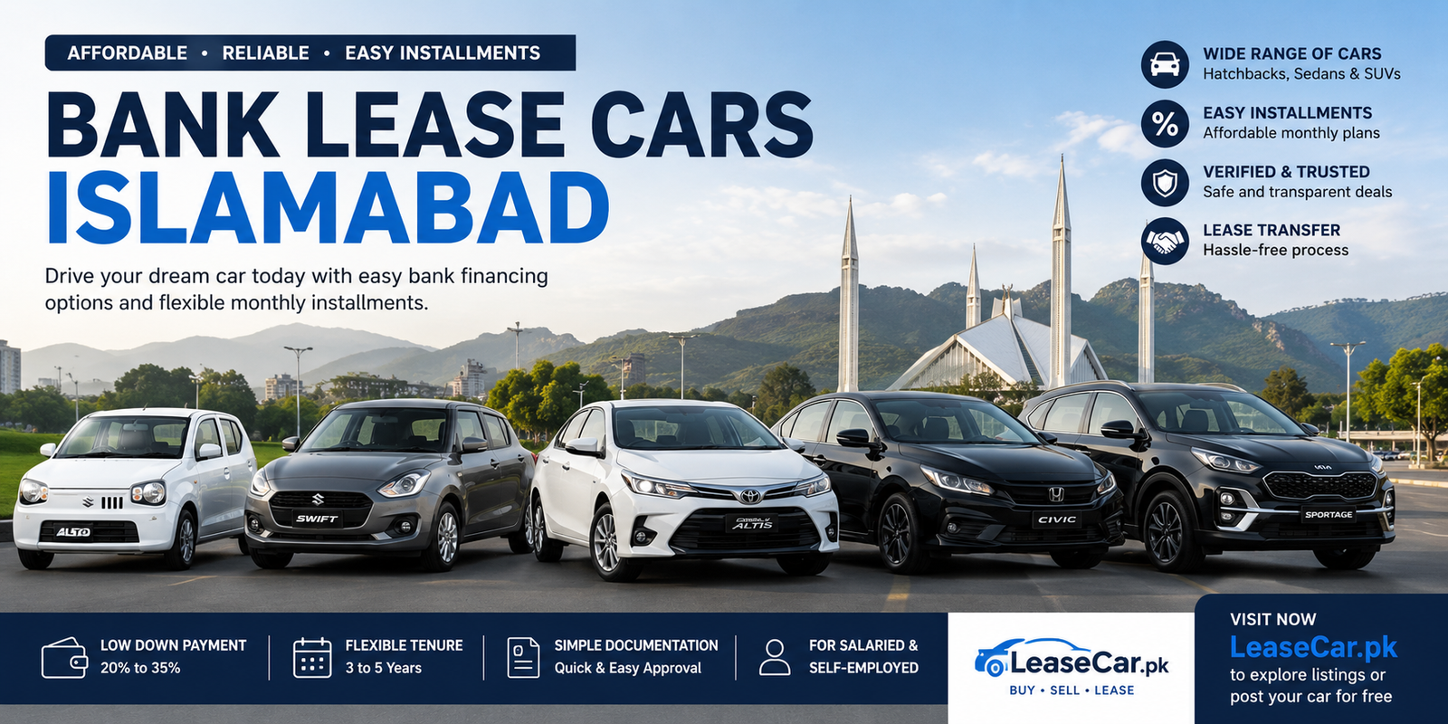 Bank Lease Cars Islamabad Complete Guide to Prices, Installments & Buying Options in 2025-2026