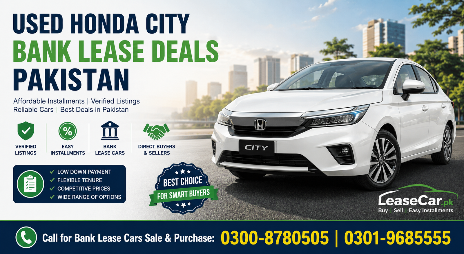 Used Honda City Bank Lease Deals Pakistan