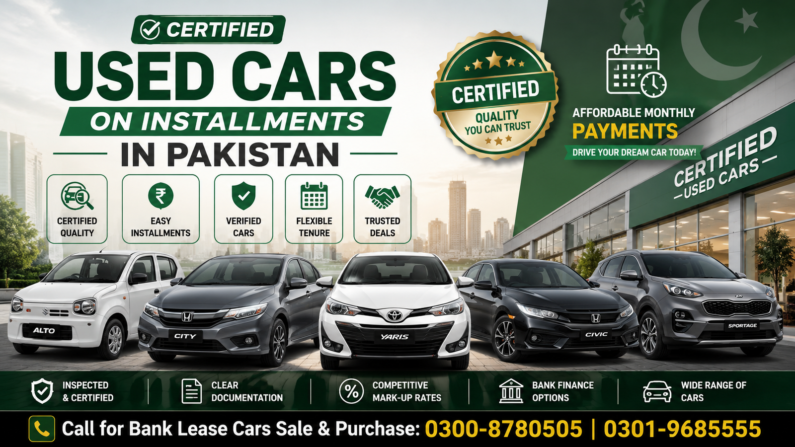 Certified Used Cars on Installments in Pakistan (2026 Guide) 