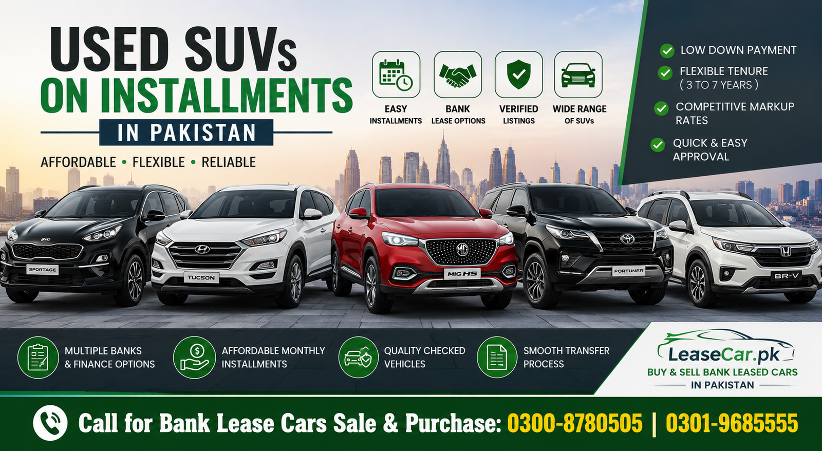 Growing Demand for Used SUVs on Installments in Pakistan 