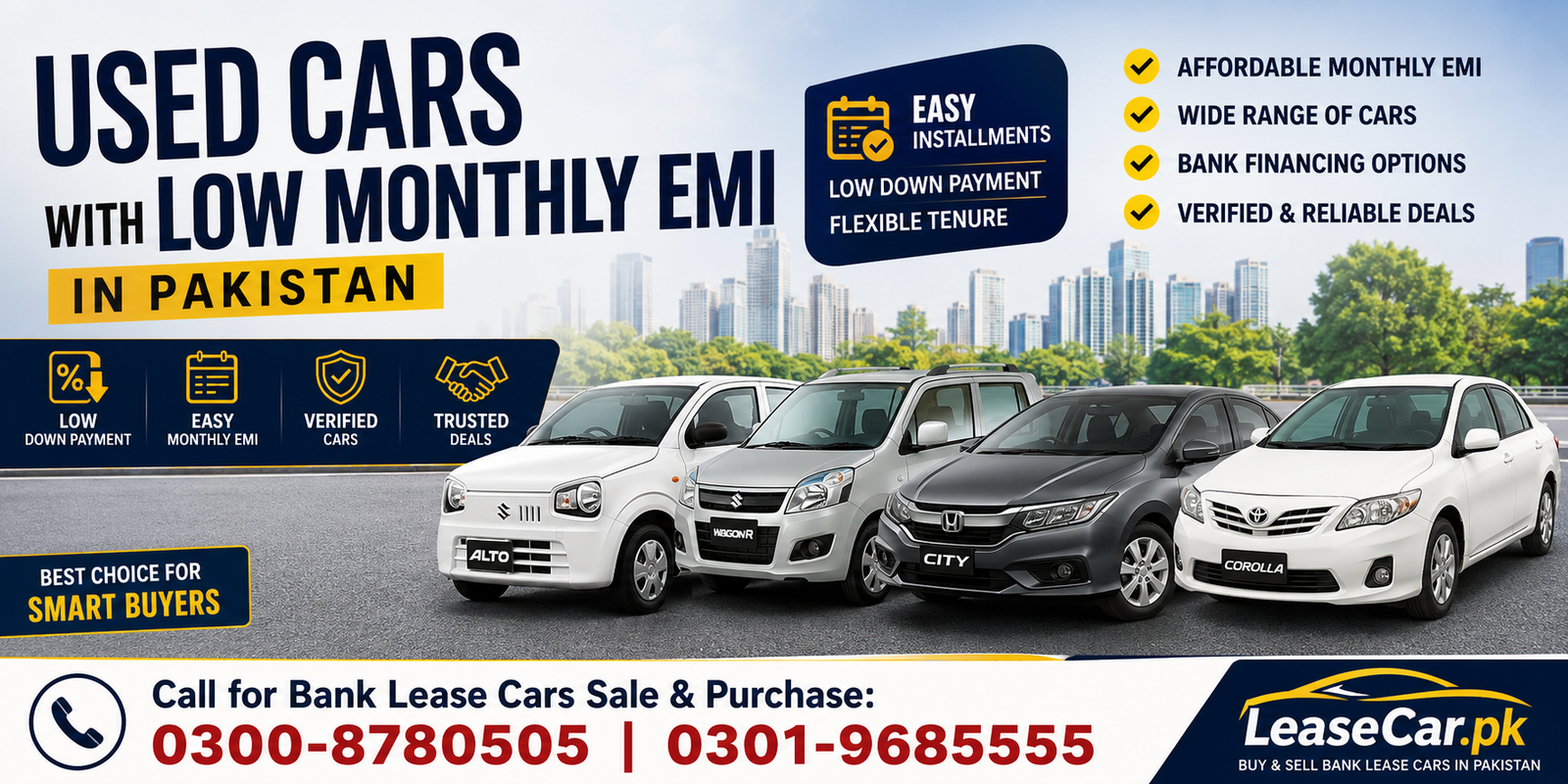 Used Cars with Low Monthly EMI in Pakistan (2026 Buyer's Guide) 