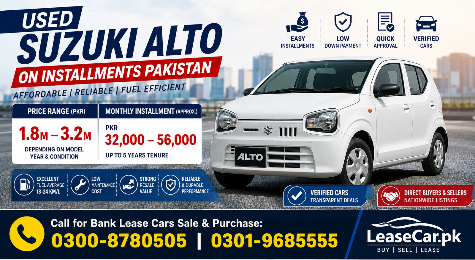 Used Suzuki Alto on Installments Pakistan – Prices, Financing Options & Buying Guide (2025–2026)