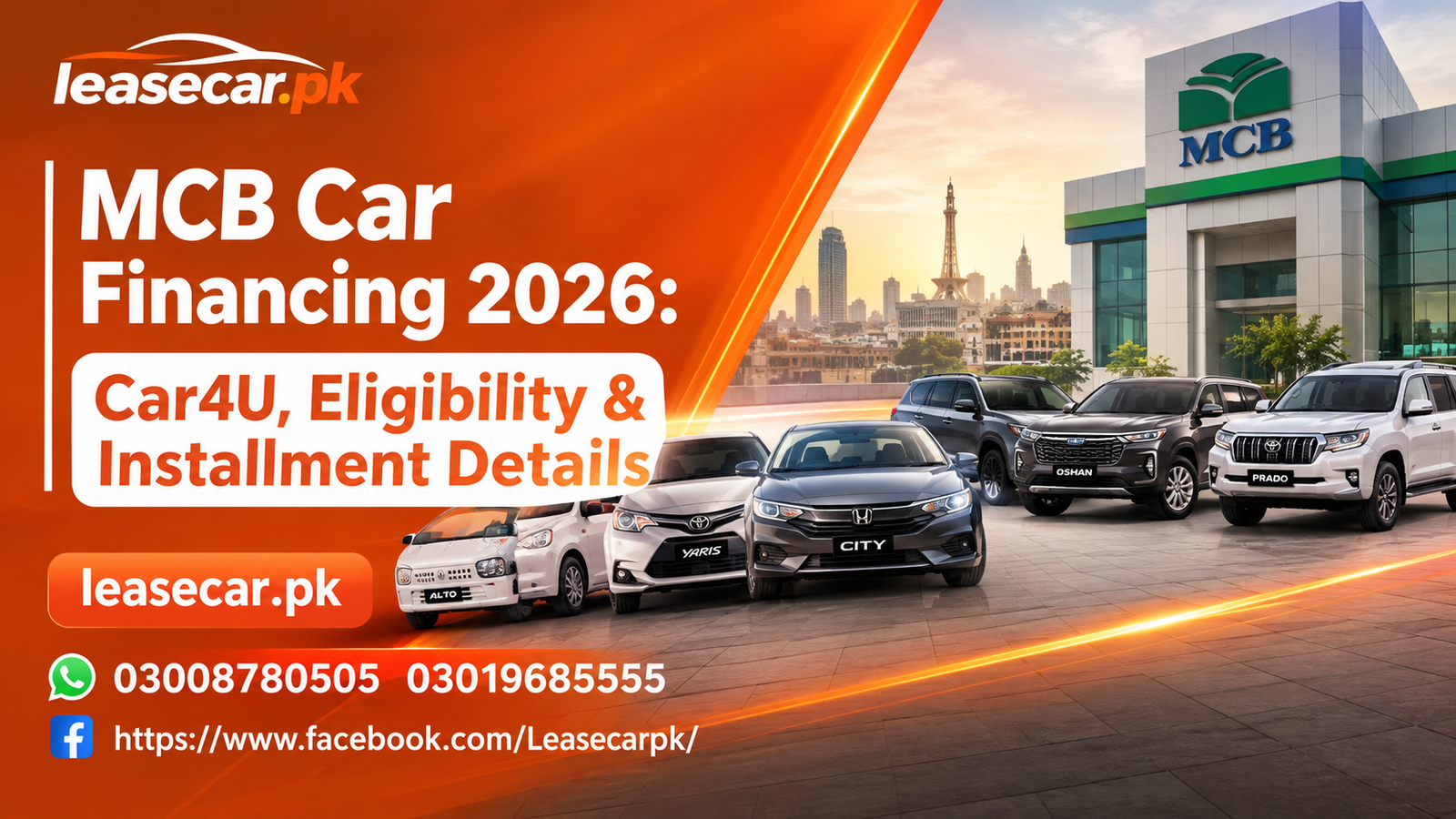 MCB Car Financing 2026: Car4U, Eligibility & Installment Details