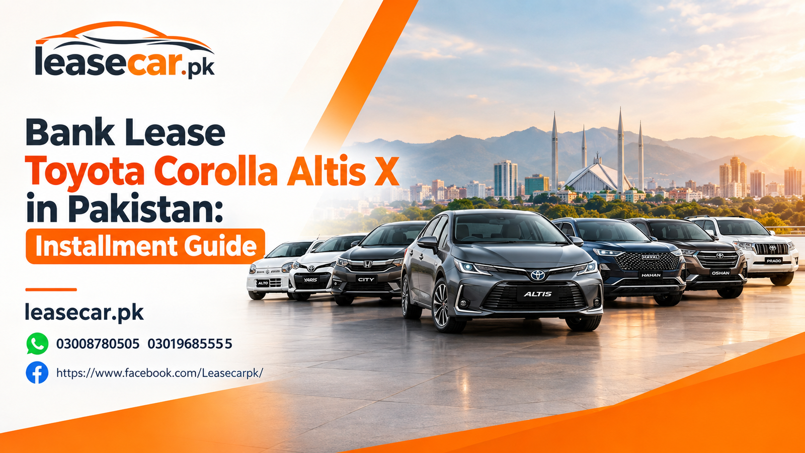 Bank Lease Toyota Corolla Altis X in Pakistan: Installment Guide